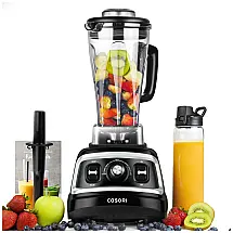 Liquidificador Profissional 2 L com Velocidades Variáveis, Inclui Garrafa de Viagem, 110V 1000W, COSORI, Preto