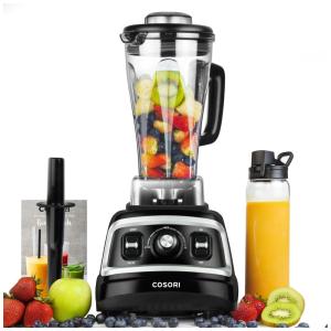 Liquidificador Profissional 2 L com Velocidades Variáveis, Inclui Garrafa de Viagem, 110V 1000W, COSORI, Preto