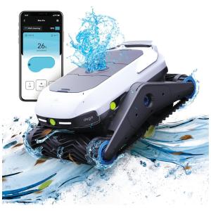 Robô Limpador de Piscina sem Fio com Mapeamento Inteligente, Filtro de 180m e Controle por APP, Degrii Zima Pro, Branco