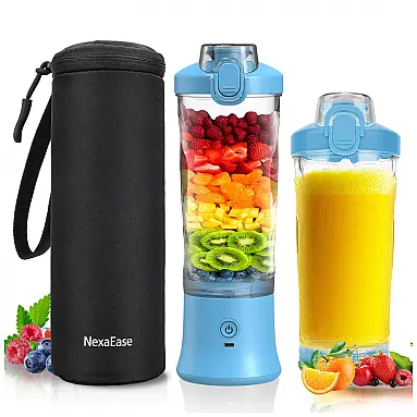 Liquidificador portátil NexaEase 600ml azul