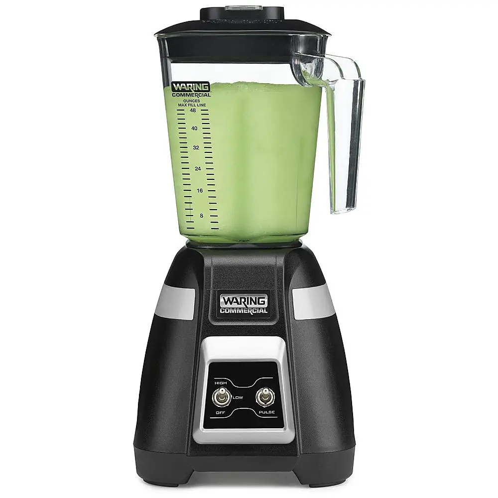 Liquidificador de Bancada Profissional 1,4 Litros com 2 Velocidades e Pulse, 750W 110V, WARING BB300, Preto