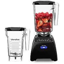 Liquidificador Profissional 2 Jarras 2,6L e 2,2L com 4 Ciclos e 5 Velocidades, Blendtec Classic 575, Preto