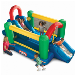 Pula Pula Inflável com 2 Escorregadores para até 3 Crianças de 3 a 8 Anos, Little Tikes