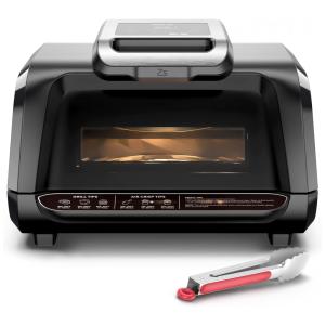 Churrasqueira Elétrica Grill 7 em 1 com Controle de Temperatura, 110V 1750W, Zstar, Preta