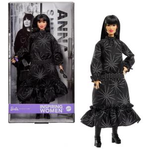 Barbie Inspiring Women boneca colecionável Anna Sui Mattel vestido preto boho botas óculos perfume JBJ26 2025