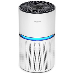 Purificador de Ar com Filtro True HEPA H13, Área até 100 m2, AROEVE MK03, Branco