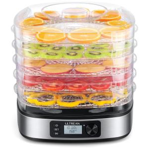 Desidratador de Alimentos com 5 Bandejas e Painel de Controle Digital, 350W, 110v, ULTREAN KYS 331E, Prateado