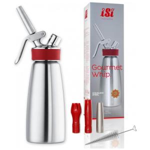 Garrafa para Chantilly e Cremes, 1 Litro, Para Quente ou Fria, Aço Inoxidável, iSi North America