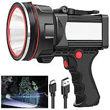 ANLOOK Lanterna 1000LM, 3 Modos de Luz de LED, 55W, Preto