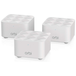 Orbi Roteador Wi Fi Mesh Vel 1,2 Gbps Área 418m2, 3 Unid, NETGEAR RBK13 100NAS, Branco