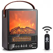 COSTWAY Aquecedor Elétrico Portátil com Controle Remoto, 750, 1500W, 110V