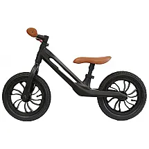 Bicicleta Infantil sem Pedal com Assento Acolchoado para Crianças de 2 a 5 Anos, Q Play, Preta