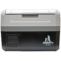 Mini Geladeira, Cooler Automotiva Elétrico Portátil 55L, 110v, FROSTY BIRD STAY FROSTY, Cinza