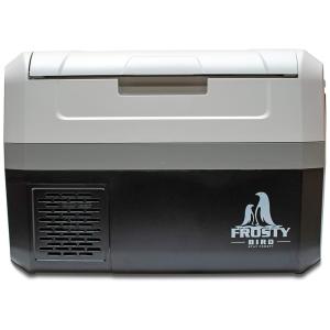 Mini Geladeira, Cooler Automotiva Elétrico Portátil 55L, 110v, FROSTY BIRD STAY FROSTY, Cinza