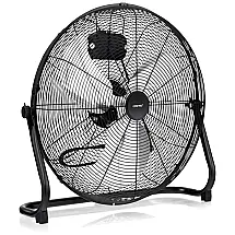 Ventilador de Piso, 50cm, 3 Velocidades, Industrial, Metal, 110v, COSTWAY 23569 CYPE, Preto