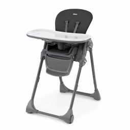 Cadeira de Alimentação Cadeirão com Bandeja Removível e 7 Posições, Chicco, Preto
