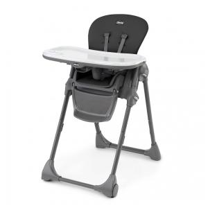 Cadeira de Alimentação Cadeirão com Bandeja Removível e 7 Posições, Chicco, Preto
