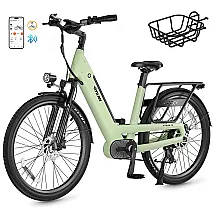 Bicicleta Elétrica VITILAN L5 com Sensor de Torque, Motor de 500W, 40km/h, Ebike StepThru para Adultos, Mulheres e Homens, Bateria de Longo