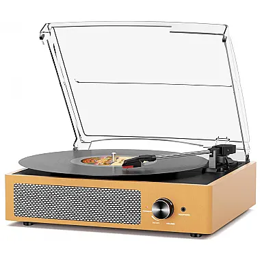 Toca-discos de Vinil Retrô com