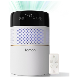 Umidificador Evaporativo 400ml e Purificador de Ar com Filtro Aniônico, Temporizador, Visor Digital, Controle de Umidade e Controle Remoto