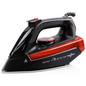 Ferro de Passar a Vapor e Placa de Cerâmica,1200W, 110v, MAKERSLAND, Preto