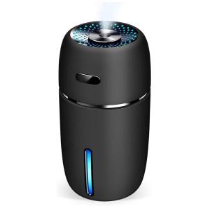 Umidificador Ultrassônico Portátil 200mL até 9H, 110v, LION PALACE i1 Black, Preto