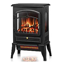 Lareira Elétrica ZAFRO 39x57cm 1500W Chamas 3D Retro Portátil 110V