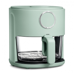 Fritadeira sem óleo Cook With Color 4 L verde escuro, cesto de vidro, 1200 W, 6 programas, timer 60 minutos, 110V