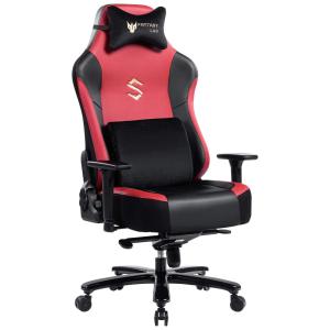 FANTASYLAB Cadeira Gamer Ergonômica e Giratória com Apoio 3D para até 180 kg, Vermelho e Preta