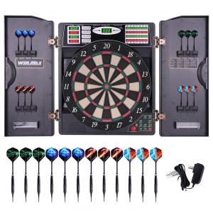 Jogo de Dardos Eletrônico com 12 Dardos, 38 Modos de Jogo e 259 Variações de Pontuação, para até 8 Jogadores, WIN.MAX WMG08580-GX