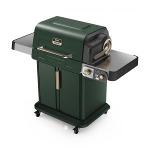 Churrasqueira Ninja FlexFlame 3 Queimadores Gás Propano e Elétrica 5 em 1 Verde 400W 110V