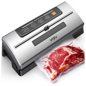 Seladora a Vácuo Automática para Alimentos Secos e Úmidos com Controle Digital, 110V, YIOU, Prata