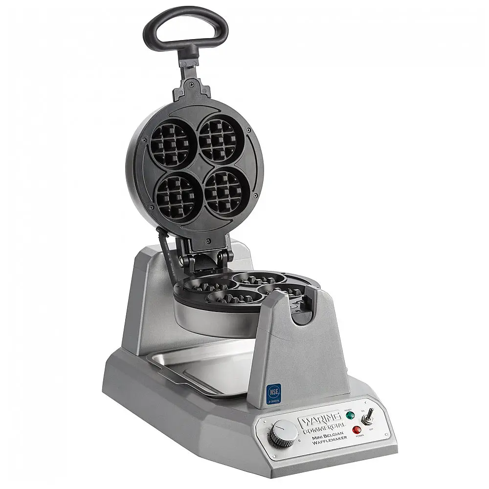 Waring WMB400X Máquina de Waffles Belga Mini 110V 1200W 100 Waffles/Hora — foto 3