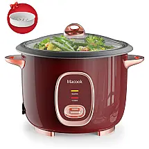 Panela de Arroz 4,2 Litros com Vaporizador adequada para Famílias de 3 a 5 Pessoas, 110V Macook, Vermelha