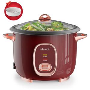 Panela de Arroz 4,2 Litros com Vaporizador adequada para Famílias de 3 a 5 Pessoas, 110V Macook, Vermelha