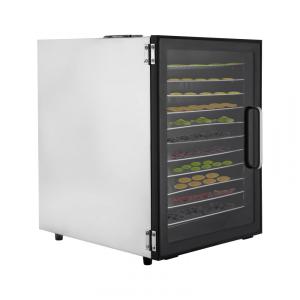 Desidratador de Alimentos com 10 Bandejas, Aço Inoxidável, 110V 800W, LUOSHALIYA, Prata