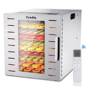 Desidratador de Alimentos para Jerky, 9 Bandejas de Aço Inoxidável, 800W com Controle Remoto, Temporizador de 24H e Controle de Temperatura