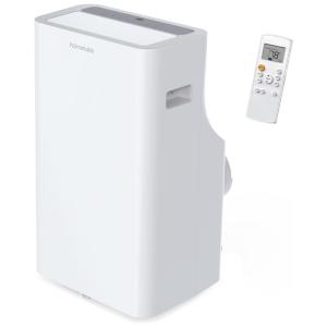 Ar Condicionado Portátil 14000 BTU DOE 8600 BTU Cobre 55 m2, 110V, HOmeLabs, Branco