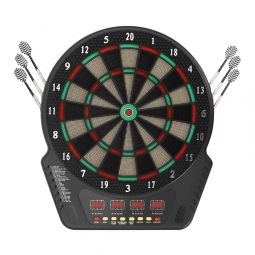 Jogo De Dardos Eletrônico com Pontas Suaves, 27 Jogos com 243 Variações, 6 Dardos, Placa Digital com LED Colorido, 16 jogadores.ZeStarDair