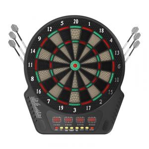 Jogo De Dardos Eletrônico com Pontas Suaves, 27 Jogos com 243 Variações, 6 Dardos, Placa Digital com LED Colorido, 16 jogadores.ZeStarDair