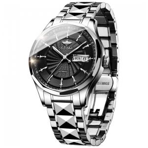 Relógio Masculino Automático 41mm a Prova d, S, OLEVS GX S G3172G BH, Prateado