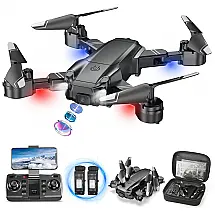 Drone S com Camera 1080P para Crianças e Adultos, MAETOT S28, Preto