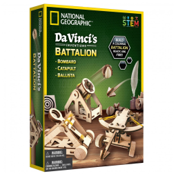 Kit de Quebra Cabeças 3D de Catapulta Da Vinci STEM para Crianças, National Geographic
