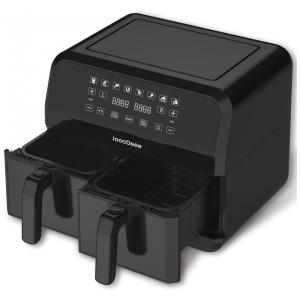 Fritadeira Elétrica AirFryer 8L com Painel Digital e Livro de Receitas, 1700W, 110v, JOOODEEE AFT08003J UL, Preto