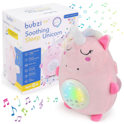 Máquina de Som Ruído para Bebês Recém Nascidos com Luzes, Porquinho, BUBZI CO, Rosa