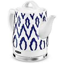 Chaleira Elétrica de 1.5L com Desligamento Automático, Aço Inoxidável, 1350W, Branca e, 110v, BELLA 14744, Branco