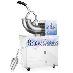 Máquina de Raspadinha Profissional até 19 kg por Hora com Colher de Aço Inoxidável, Olde Midway, 110V