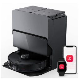 Aspirador Robô Roborock S8 MaxV Ultra com Esfregão Sonic - 10000 Pa de Sucção, Limpeza Profunda de Cantos, Secagem Automática com Ar Quente