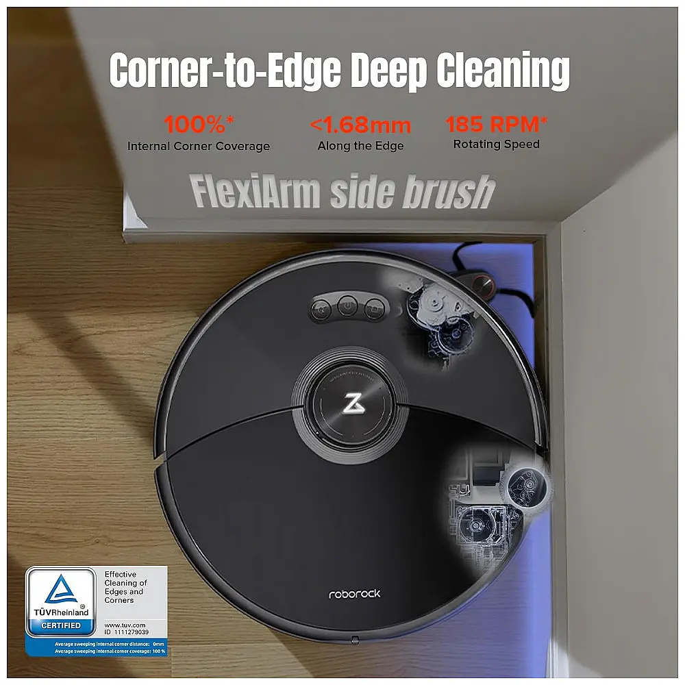 Aspirador Robô Roborock S8 MaxV Ultra com Esfregão Sonic - 10000 Pa de Sucção, Limpeza Profunda de Cantos, Secagem Automática com Ar Quente — foto 3