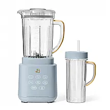 Generic Liquidificador PowerExact com Motor 700W, Jarra Tritan 1,5L e Copo Individual 600ml, Azul Cornflower